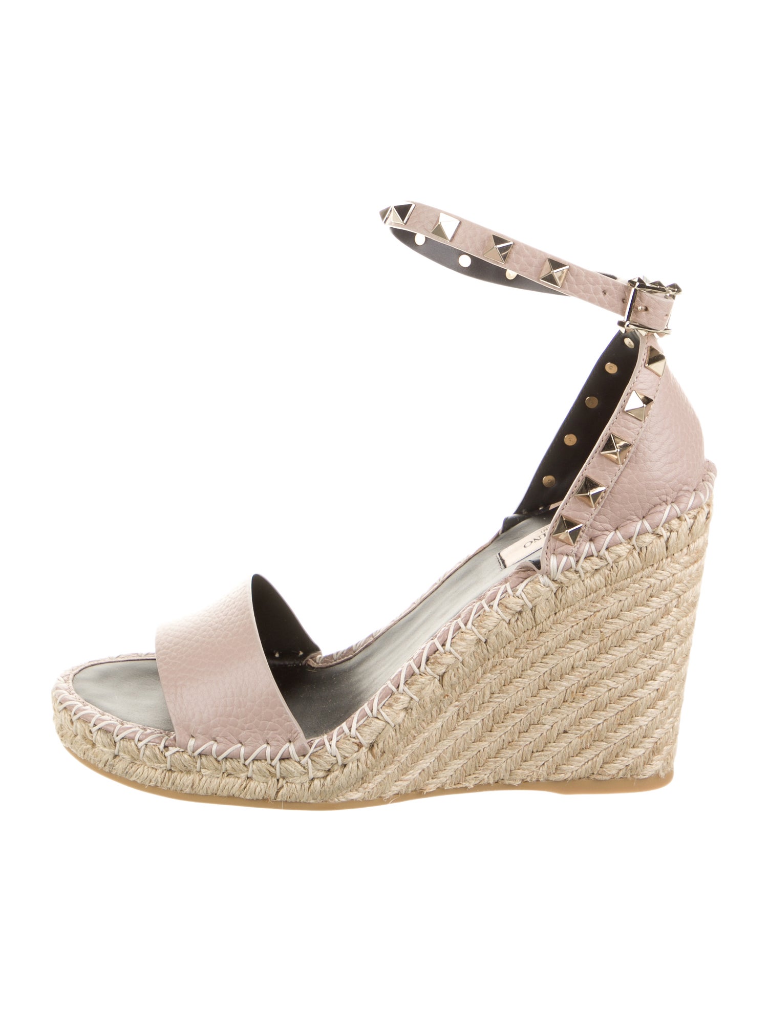 Valentino Leather Colorblock Pattern Espadrilles w/ Tags