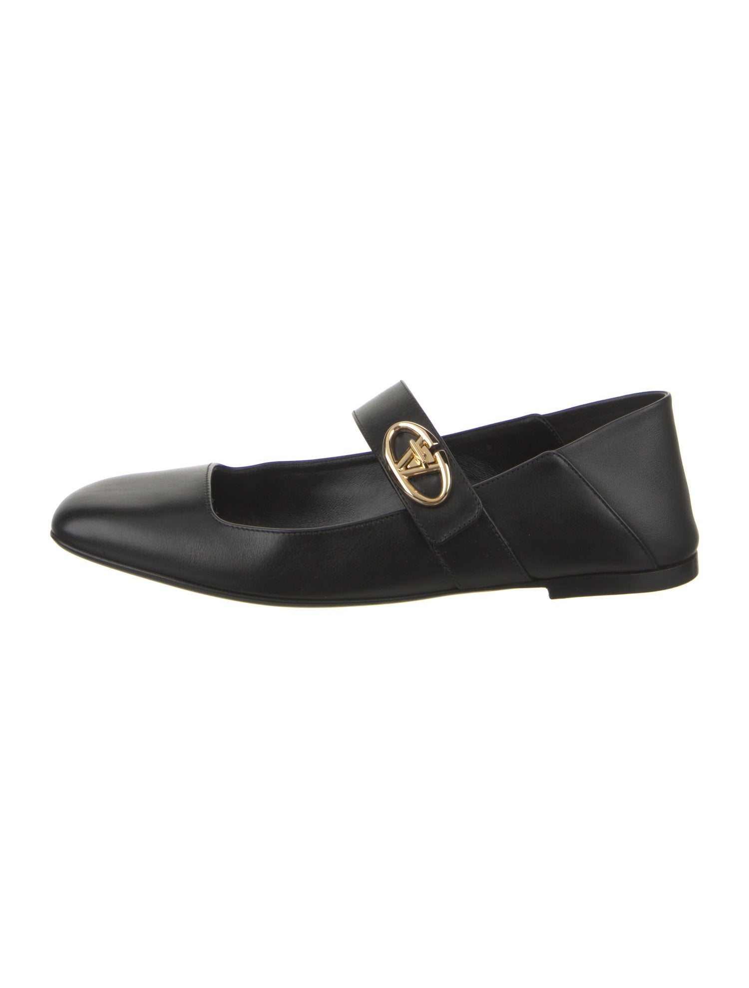 Valentino Leather Mary Jane Flats