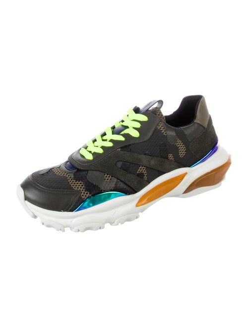 Valentino Leather Printed Athletic Sneakers