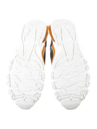 Valentino Leather Printed Athletic Sneakers