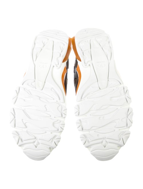 Valentino Leather Printed Athletic Sneakers