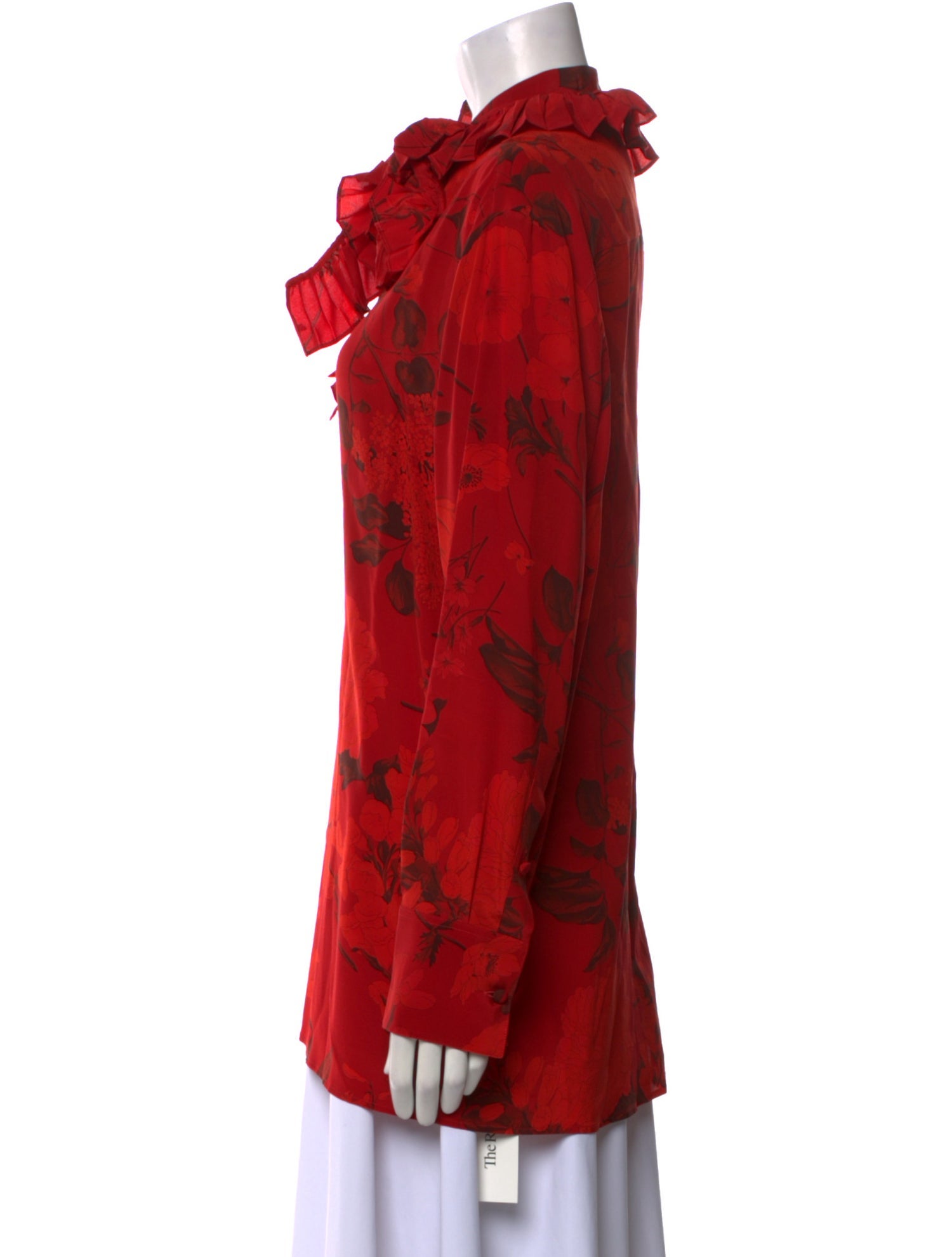 Valentino Silk Floral Print Blouse