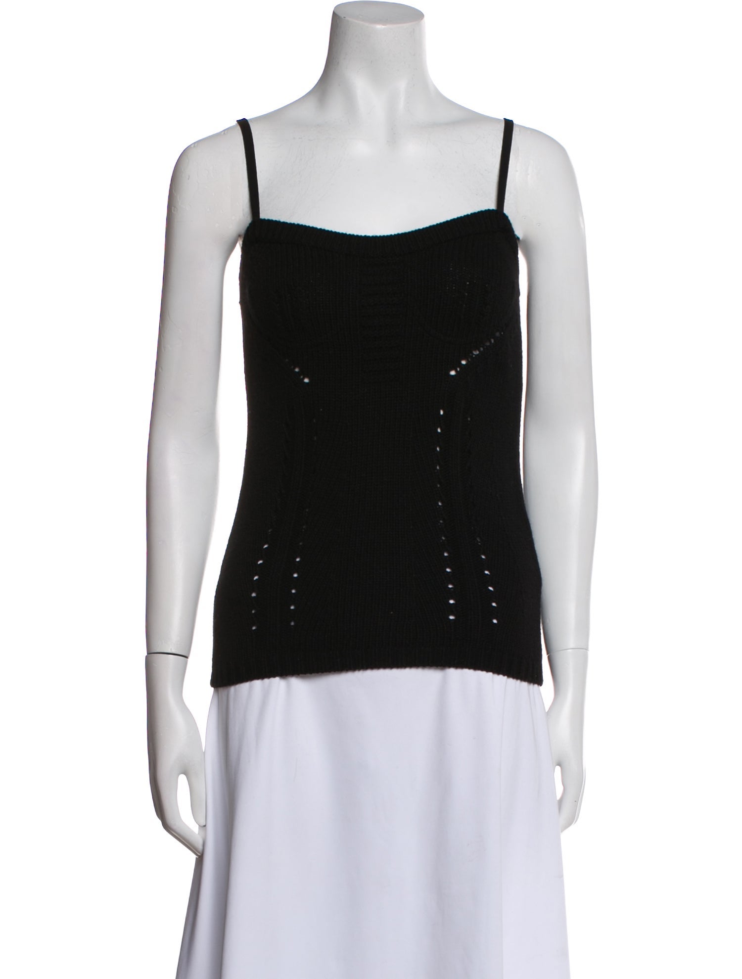 Valentino Virgin Wool Square Neckline Top w/ Tags