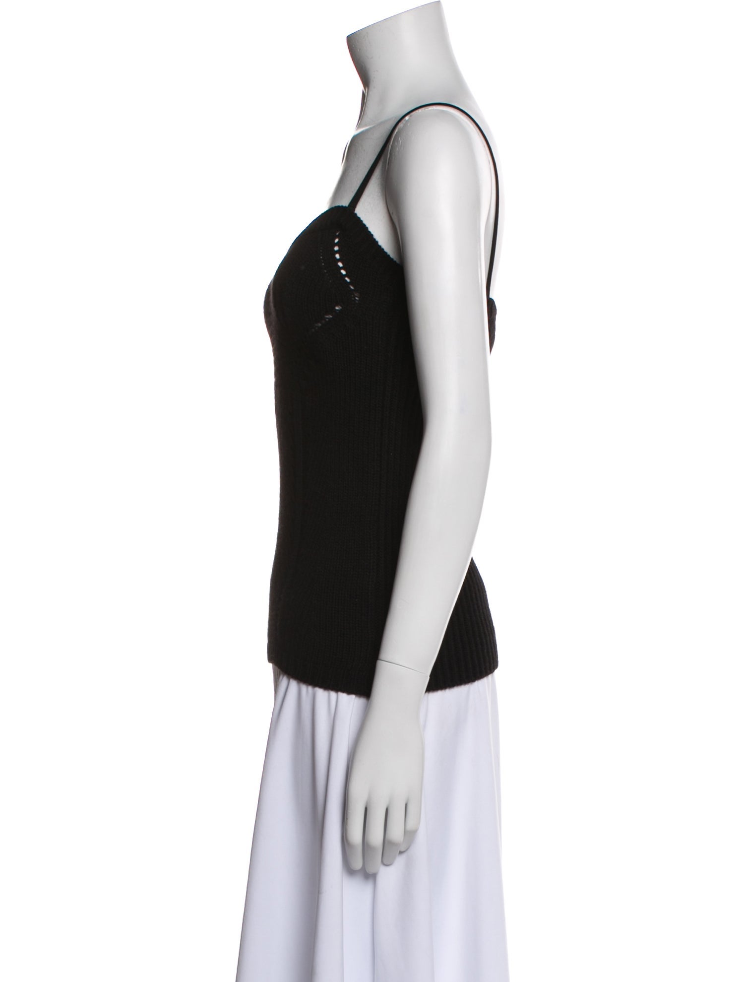 Valentino Virgin Wool Square Neckline Top w/ Tags