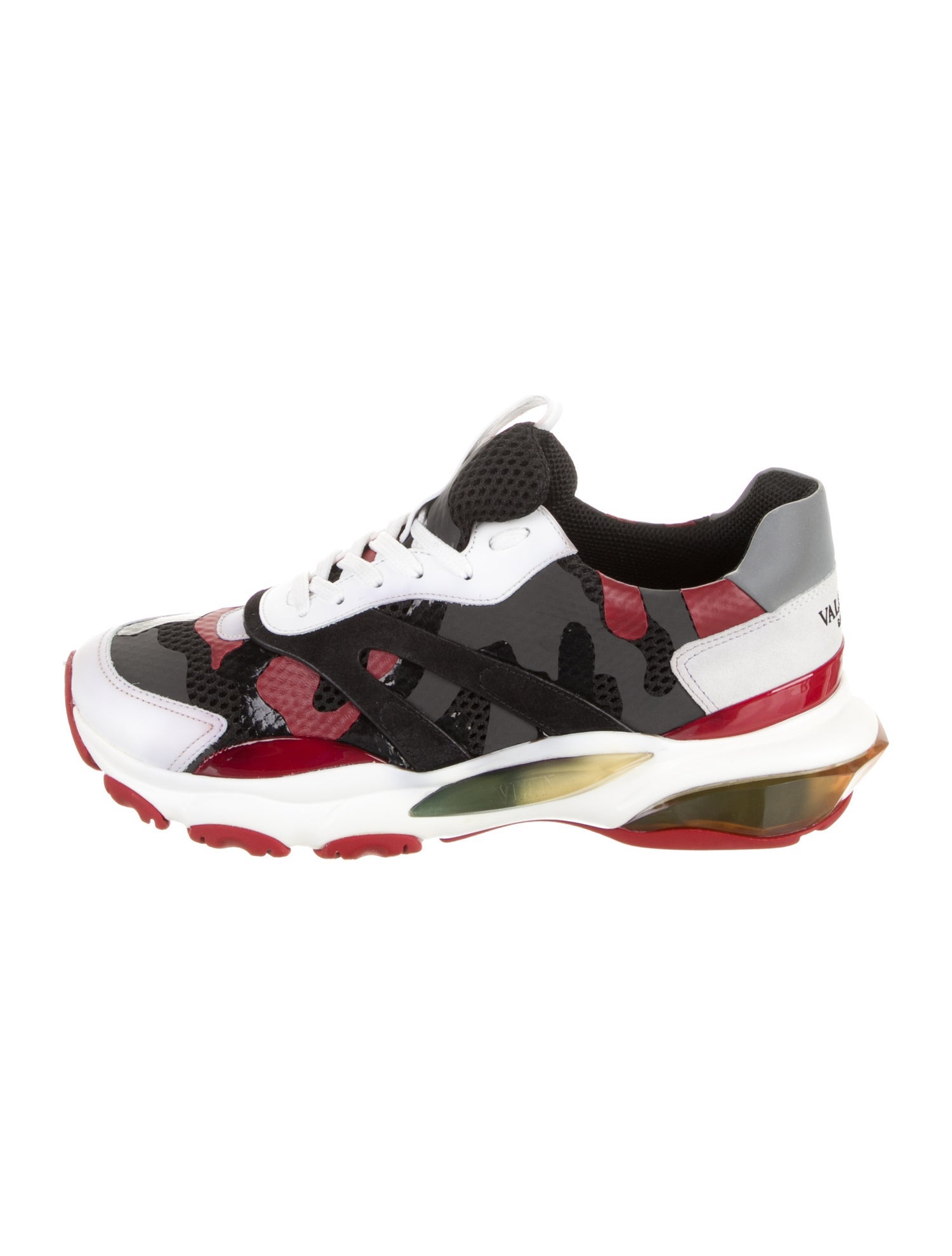 Valentino Mesh Printed Athletic Sneakers