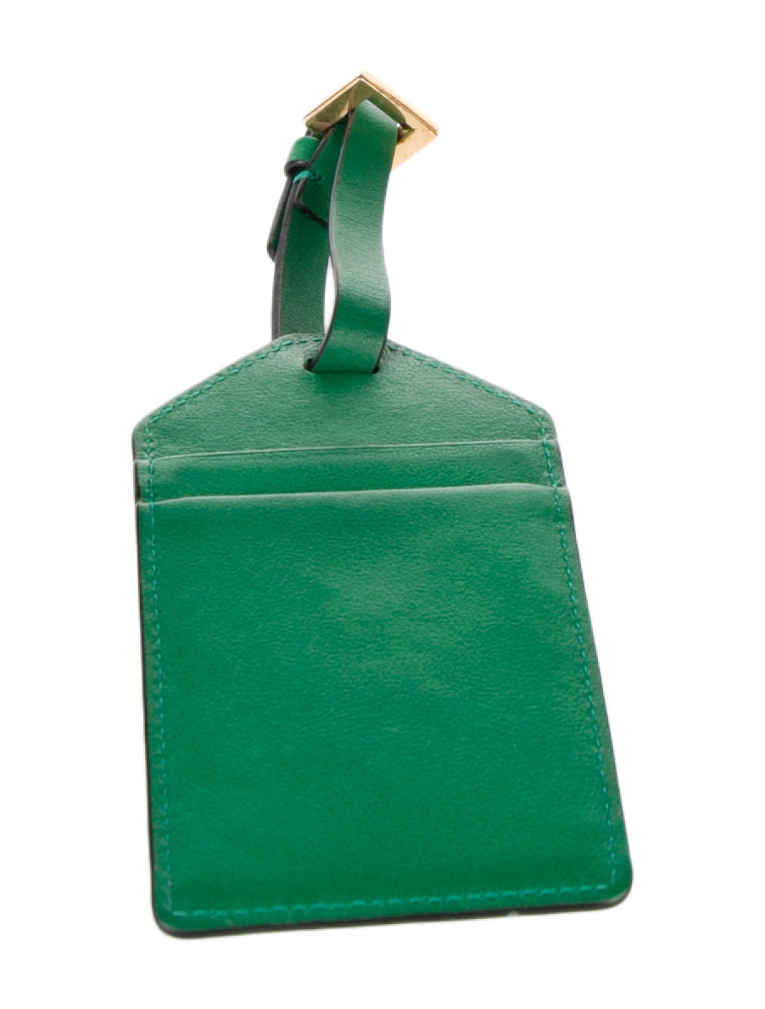 Valentino Leather One Stud Luggage Tag