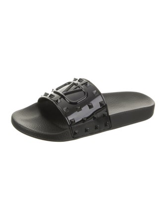 Valentino Rubber Printed Slides