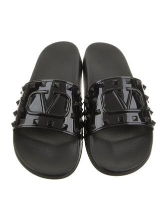 Valentino Rubber Printed Slides