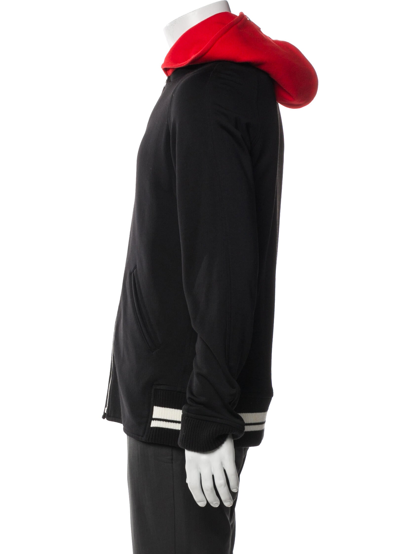 Valentino Colorblock Pattern Bomber Jacket