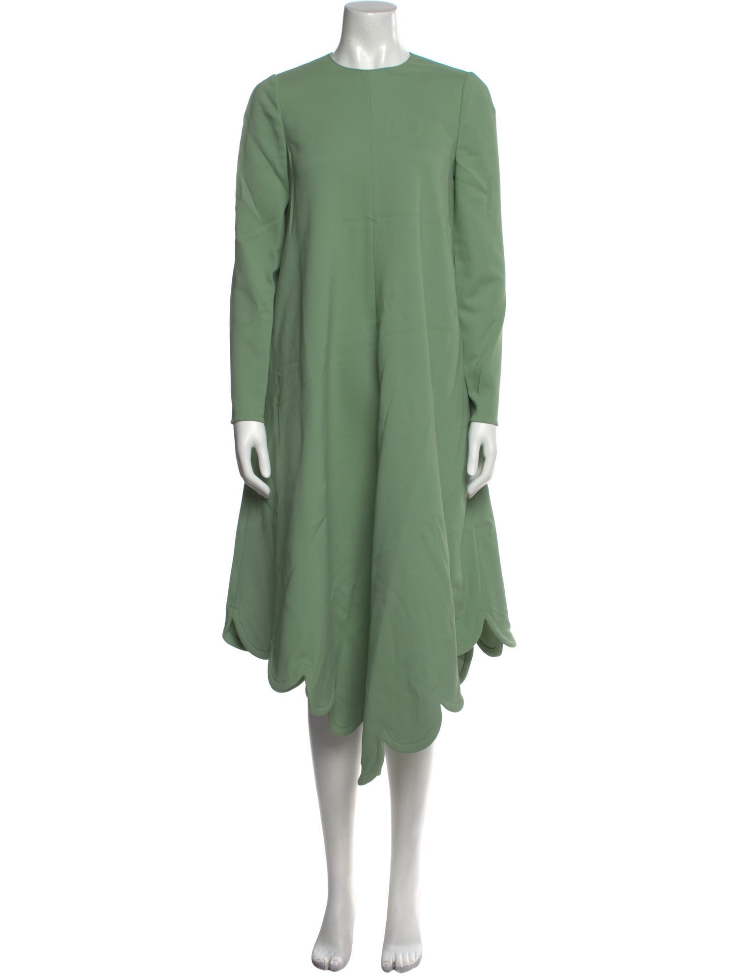 Valentino Crew Neck Long Dress