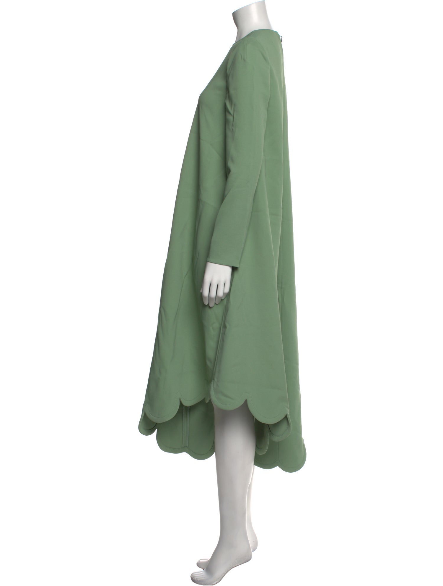 Valentino Crew Neck Long Dress