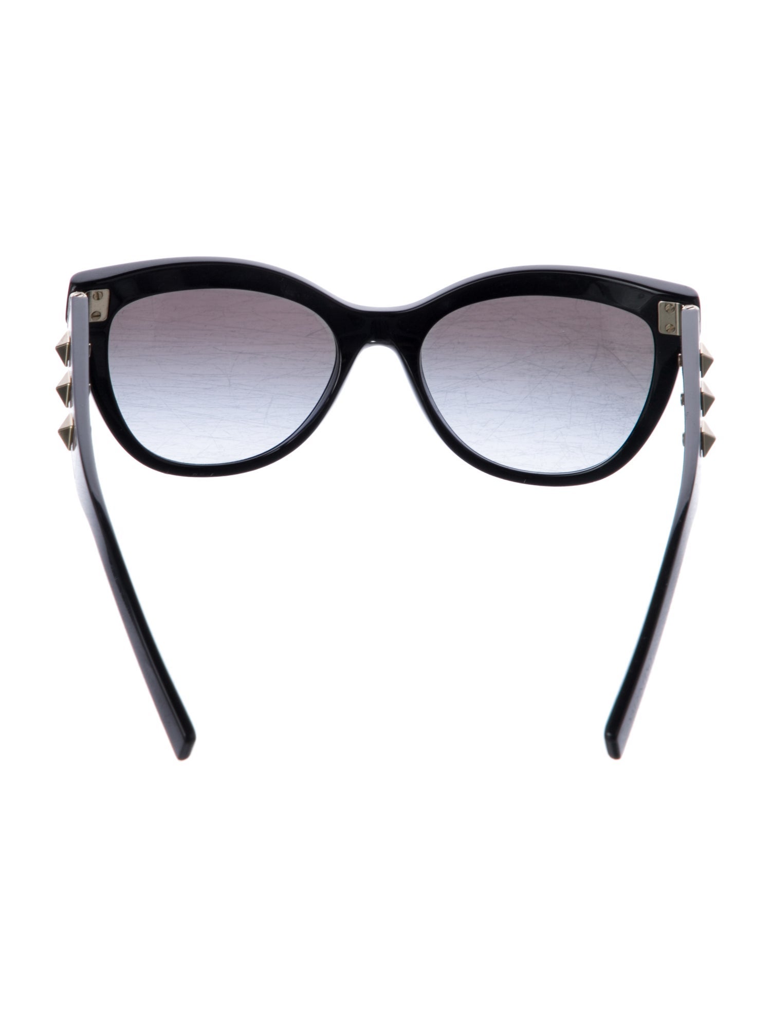 Valentino Rockstud Accents Cat-Eye Sunglasses - Black  display picture 1