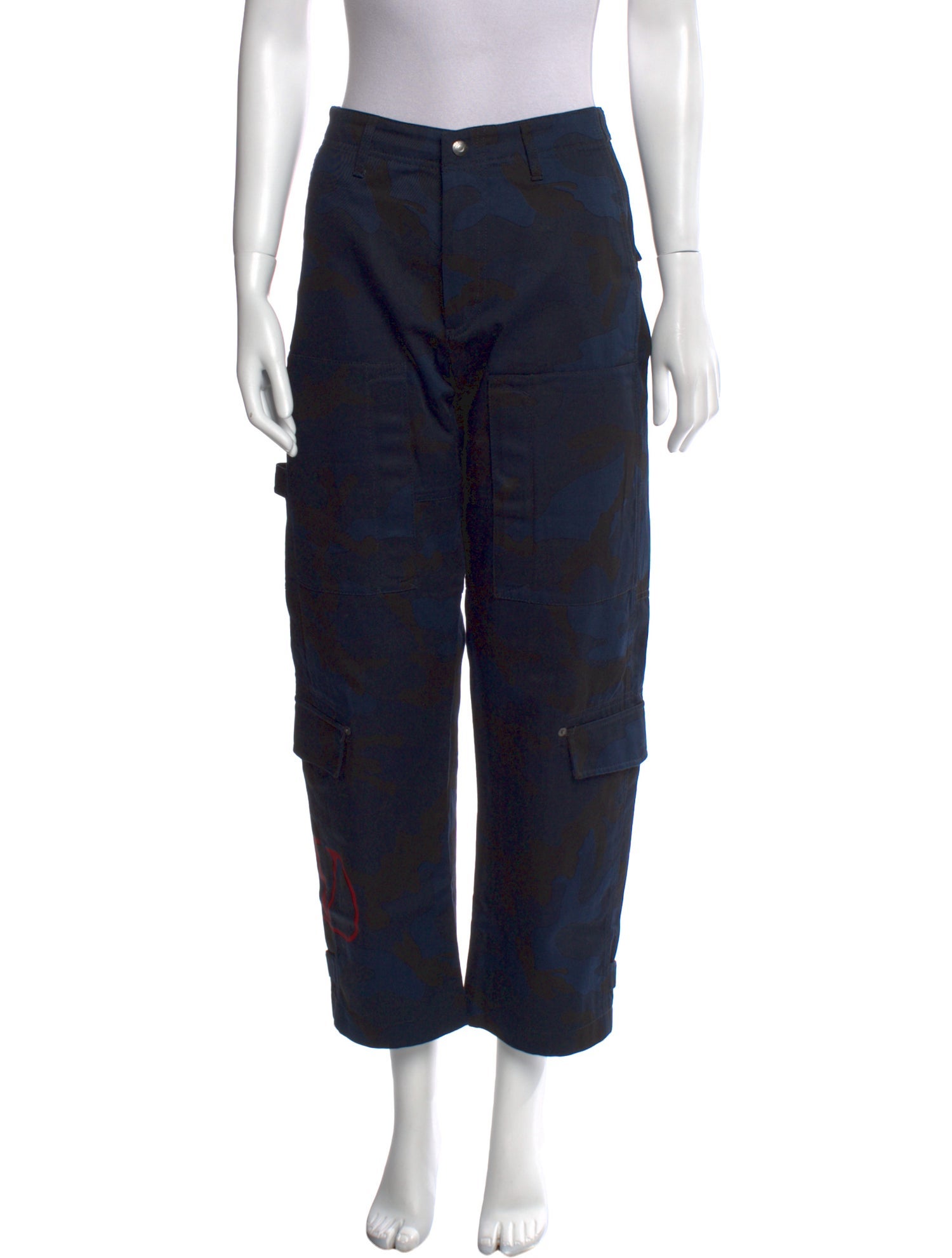 Valentino Printed Straight Leg Pants