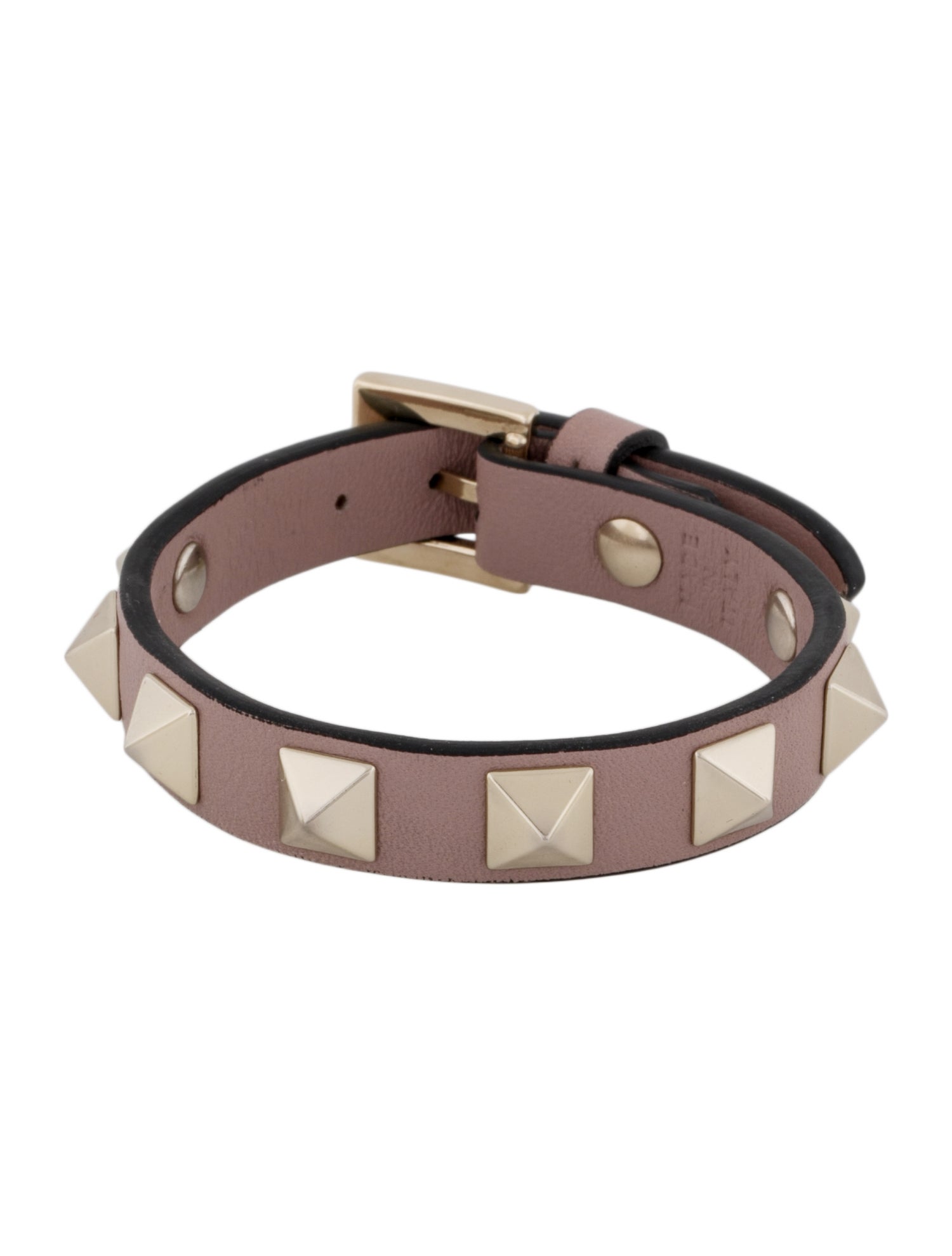 Valentino Leather Rockstud Wrap Bracelet