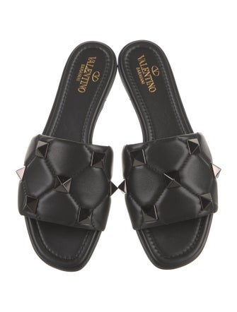 Valentino Leather Slides