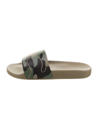 Valentino Rubber Printed Slides