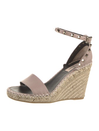 Valentino Leather Espadrilles