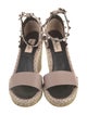 Valentino Leather Studded Accents Espadrilles