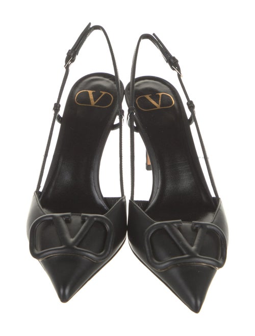 Valentino Leather Slingback Pumps