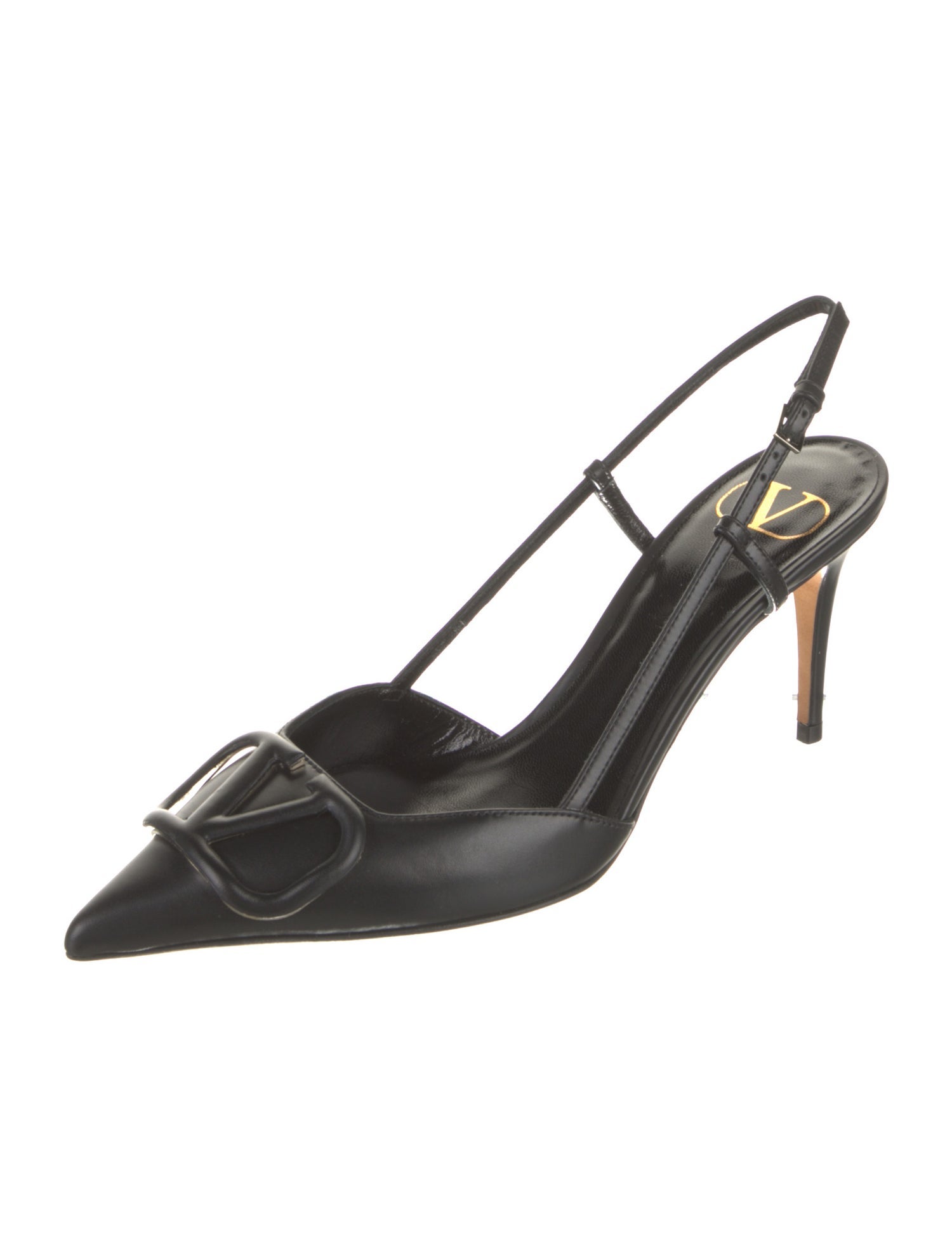 Valentino Leather Slingback Pumps