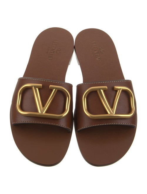 Valentino Leather Slides