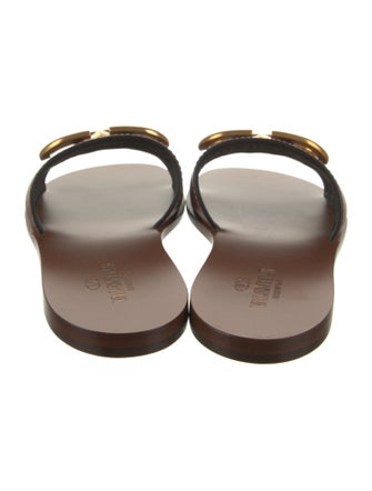 Valentino Leather Slides