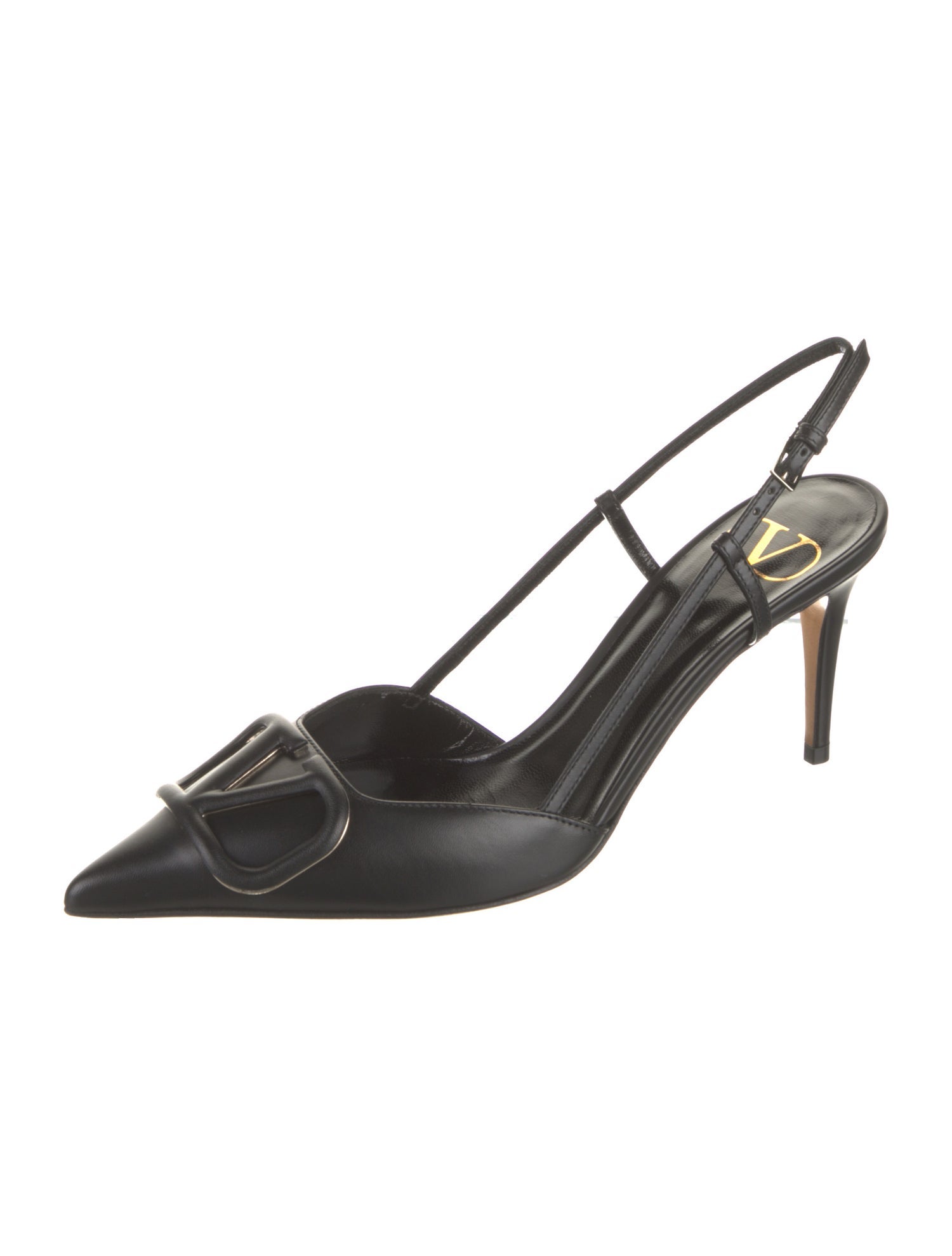 Valentino Leather Slingback Pumps