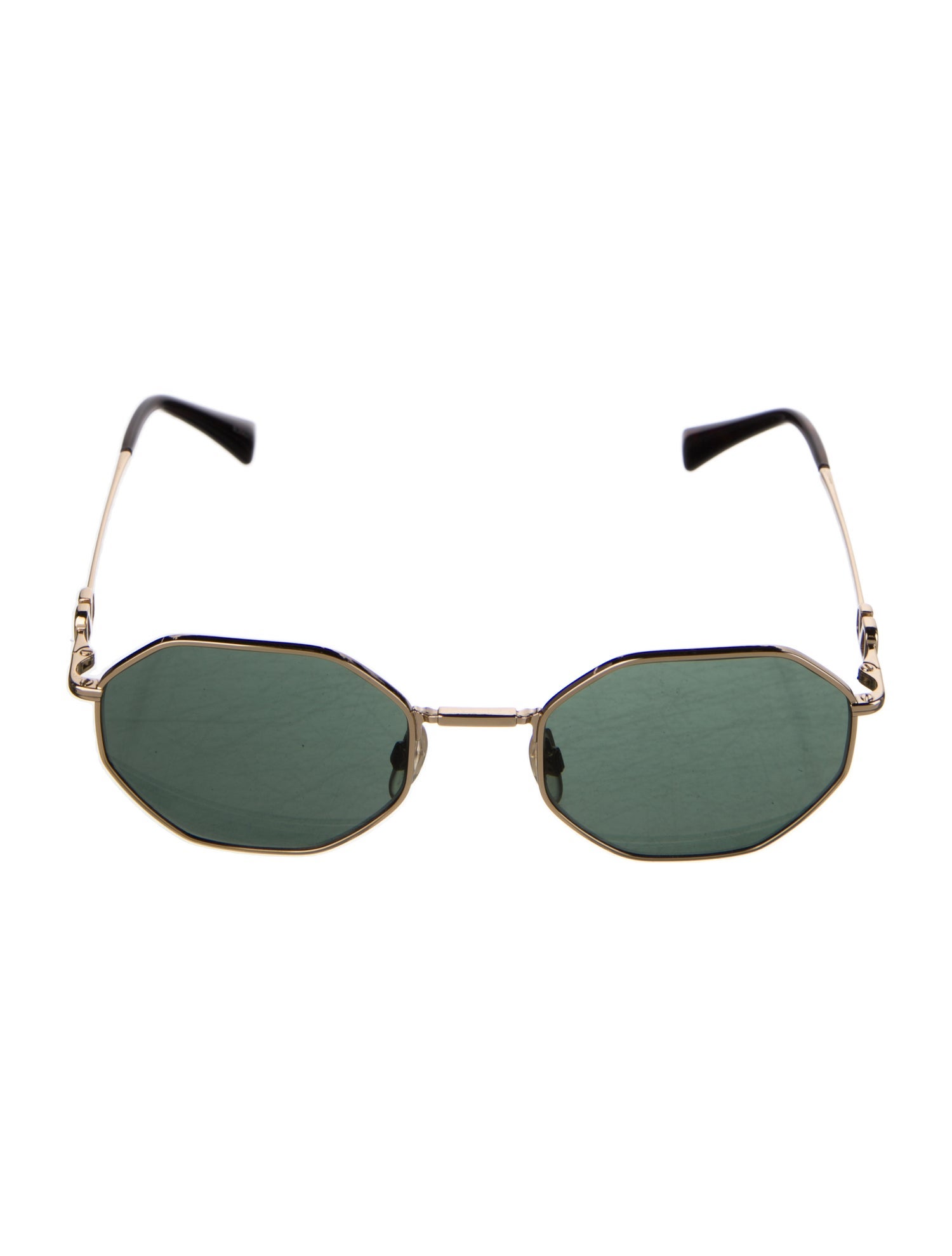 Valentino Rockstud Accents Round Sunglasses