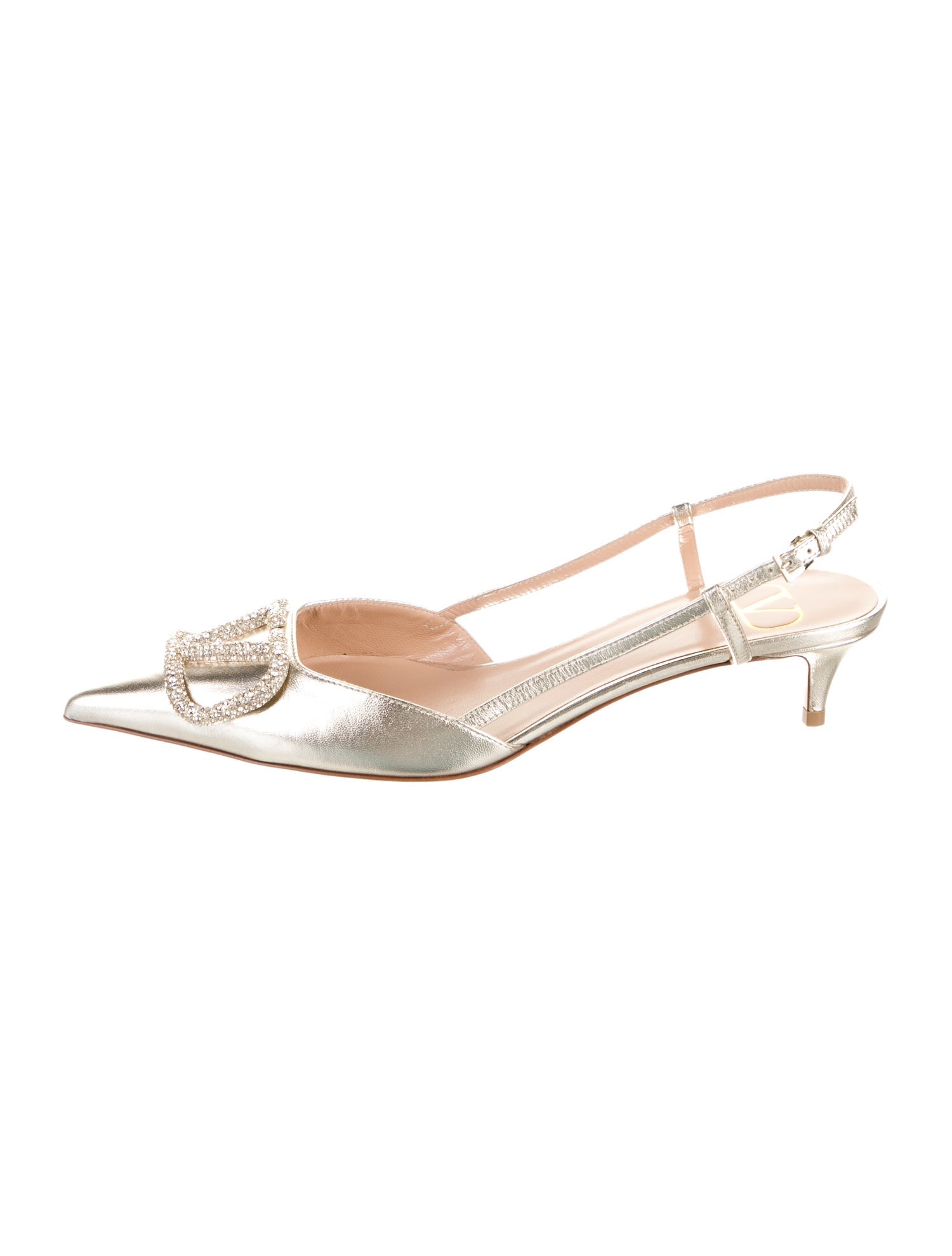 Valentino Leather Slingback Pumps