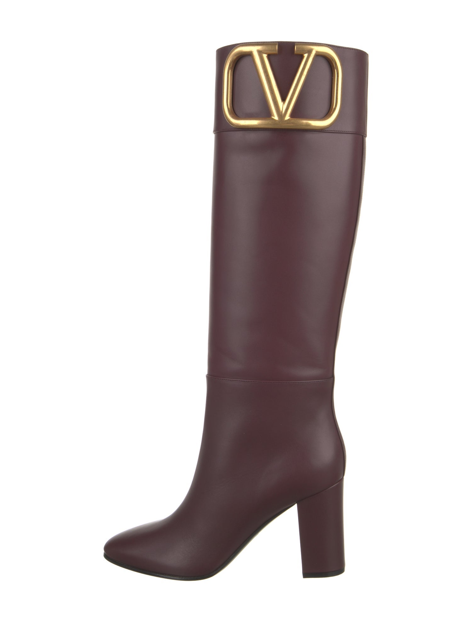 Valentino Leather Riding Boots