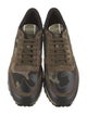 Valentino Leather Printed Sneakers