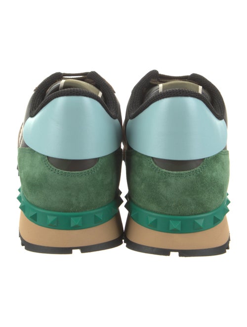 Valentino Leather Printed Sneakers