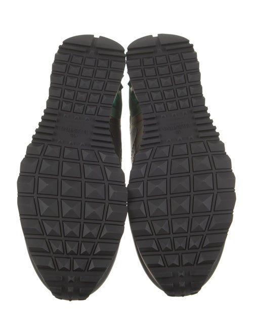 Valentino Leather Printed Sneakers