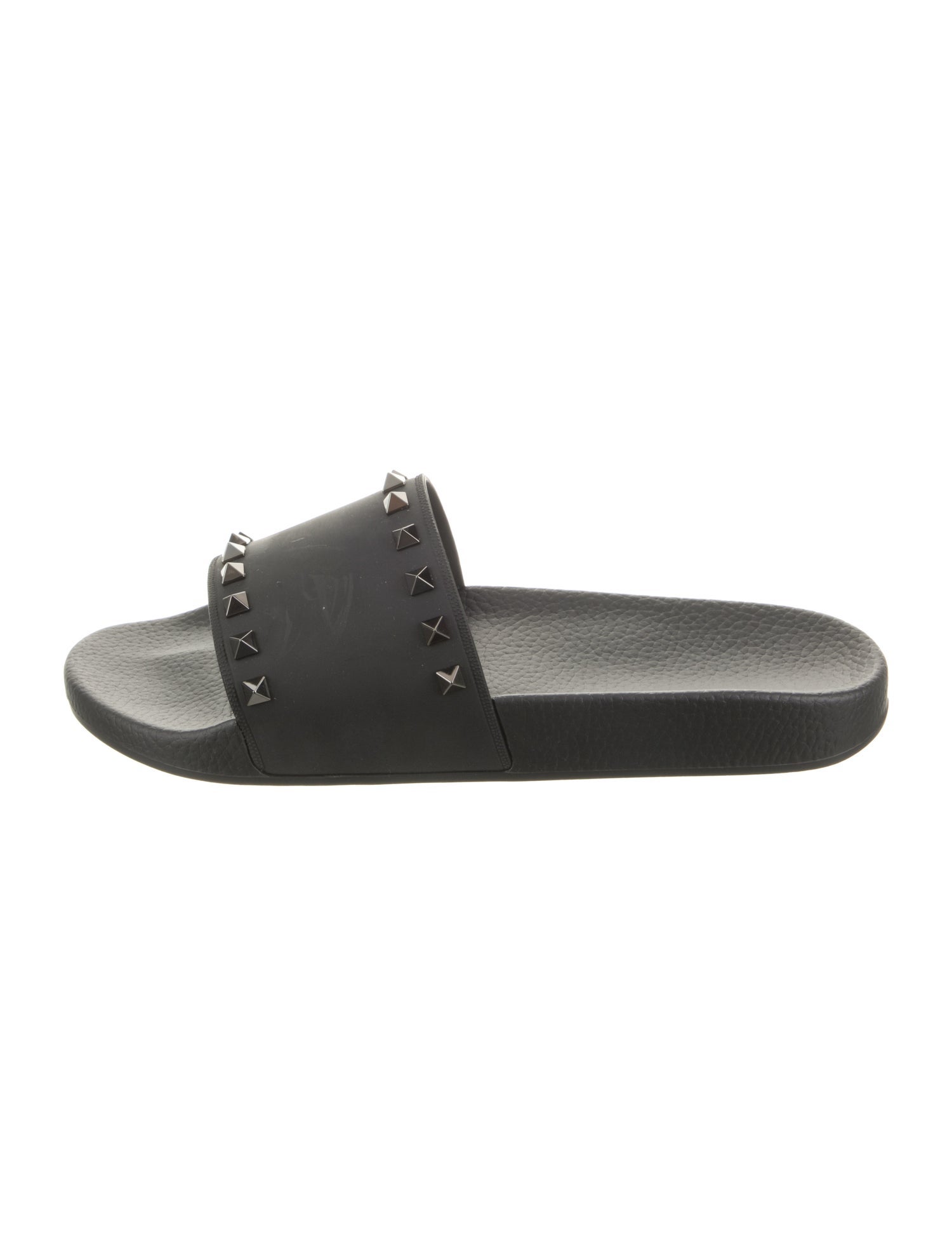 Valentino Rubber Studded Accents Slides
