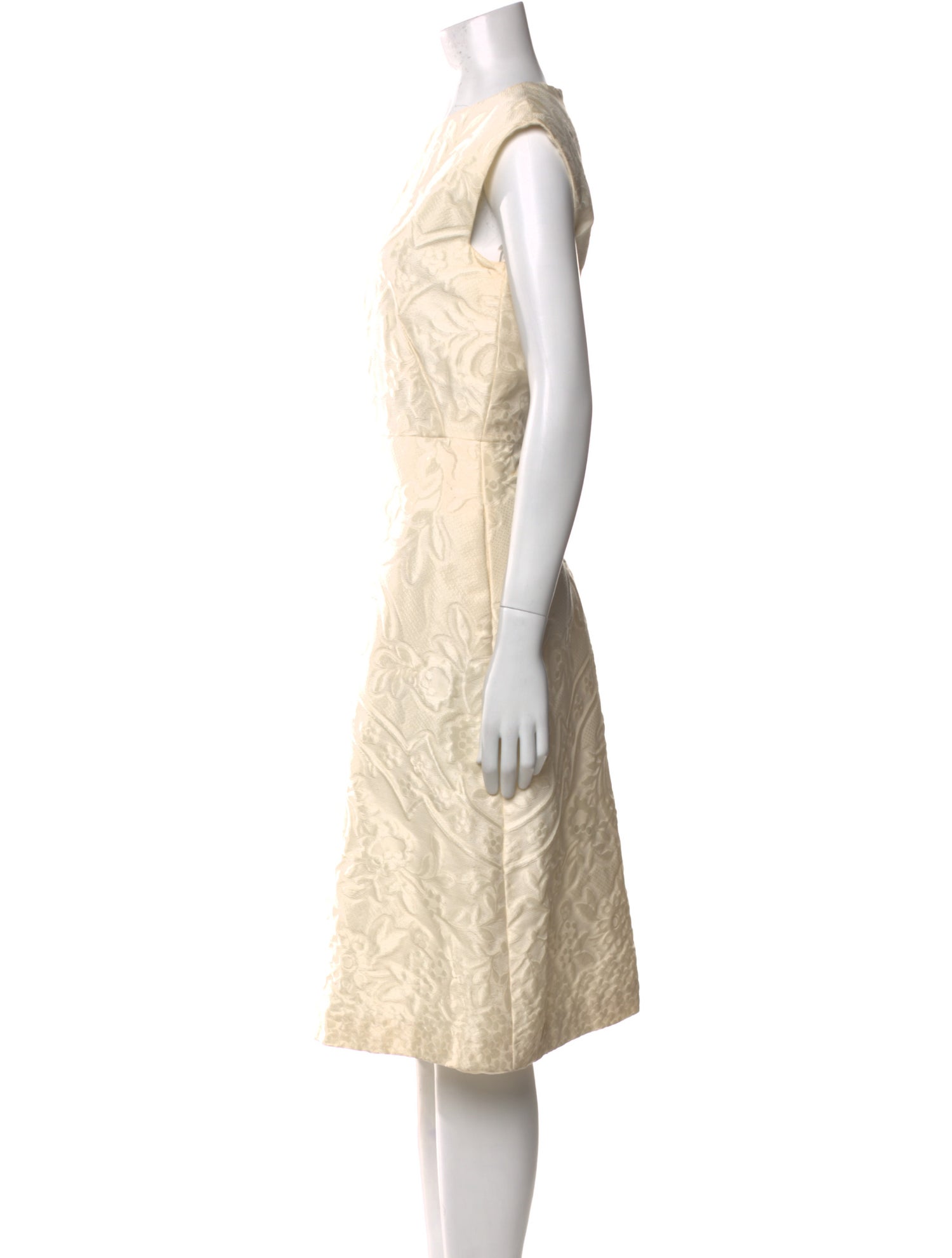 Valentino Lace Pattern Midi Length Dress