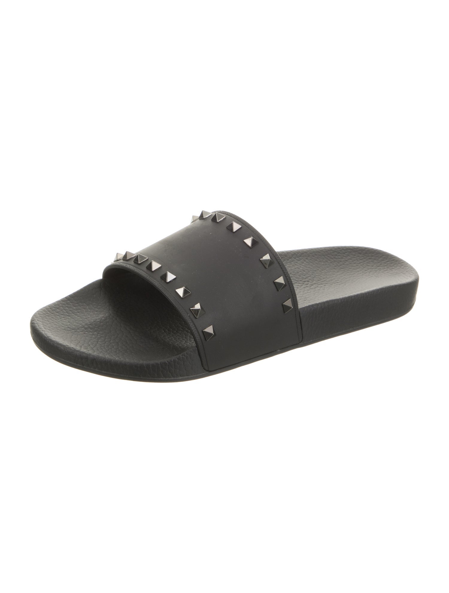 Valentino Rubber Studded Accents Slides