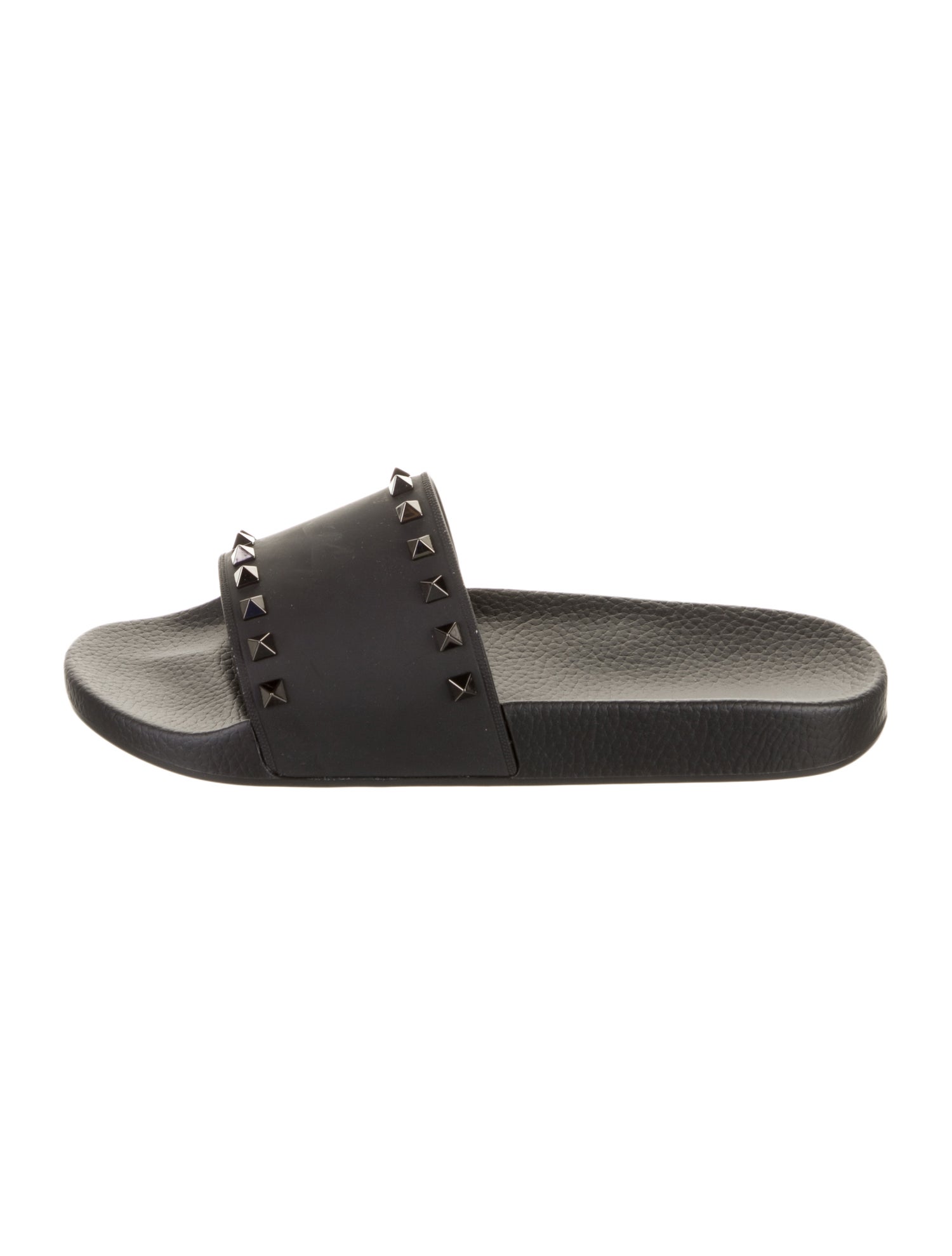 Valentino Rubber Studded Accents Slides