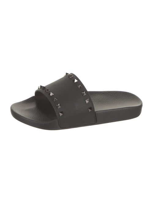 Valentino Rubber Studded Accents Slides