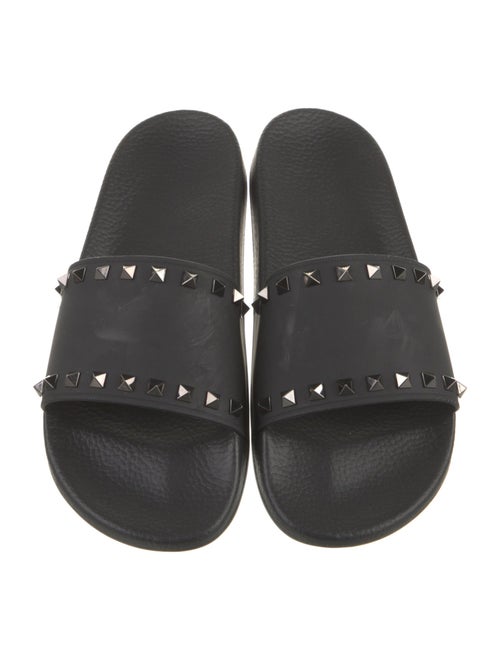 Valentino Rubber Studded Accents Slides