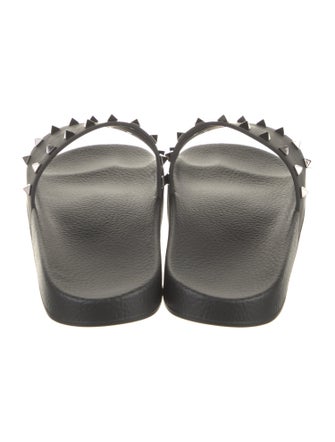 Valentino Rubber Studded Accents Slides