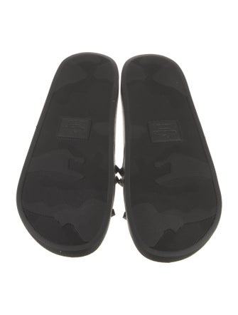 Valentino Rubber Studded Accents Slides