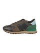 Valentino Leather Printed Sneakers