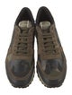 Valentino Leather Printed Sneakers