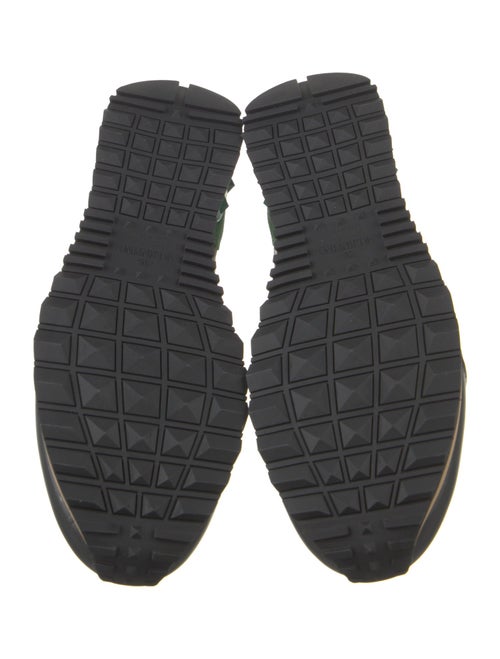 Valentino Leather Printed Sneakers