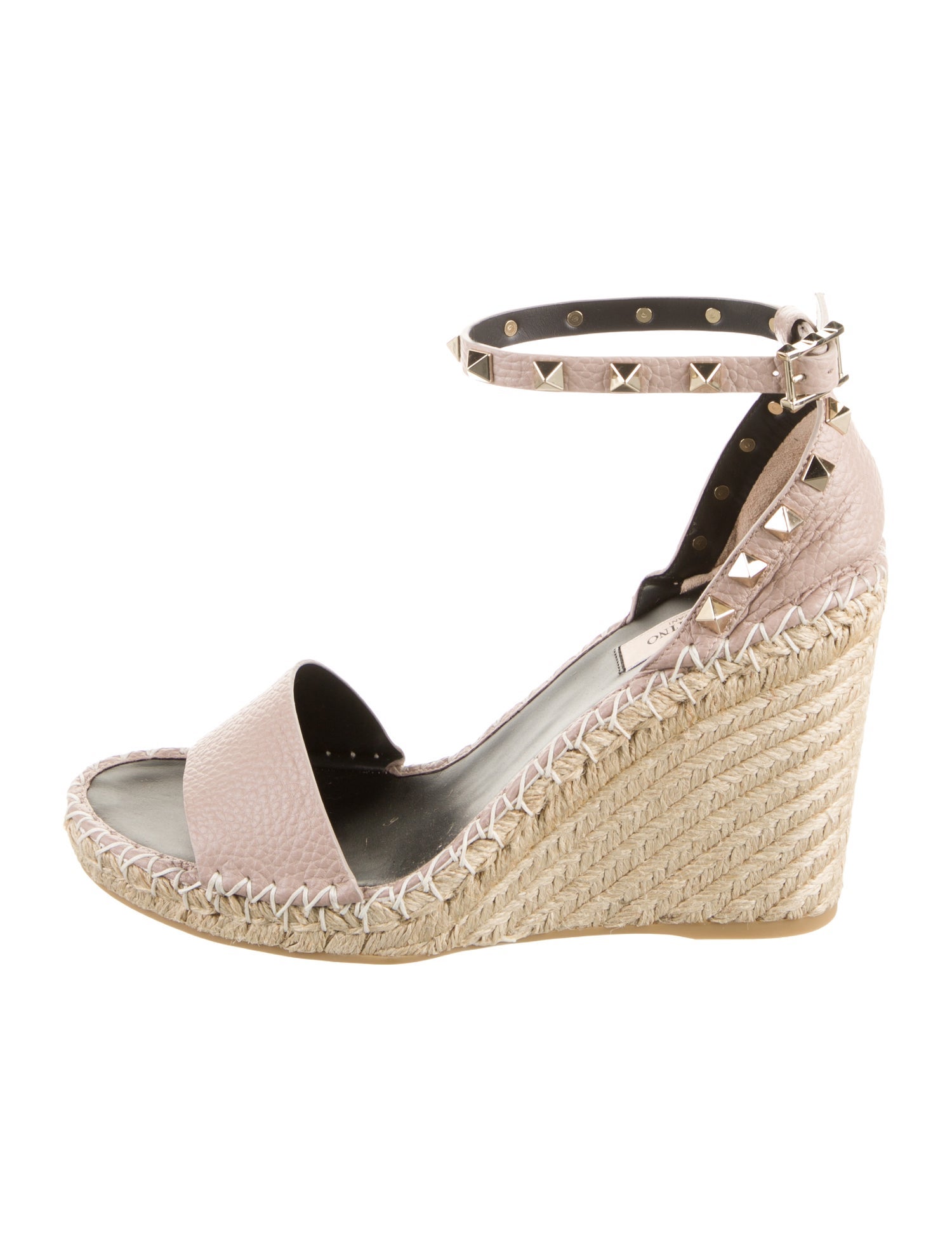 Valentino Leather Printed Espadrilles