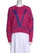 Valentino Graphic Print Crew Neck Sweater