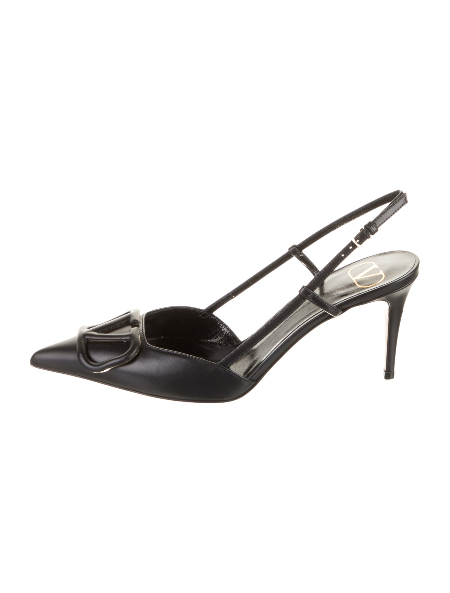 Valentino Leather Slingback Pumps
