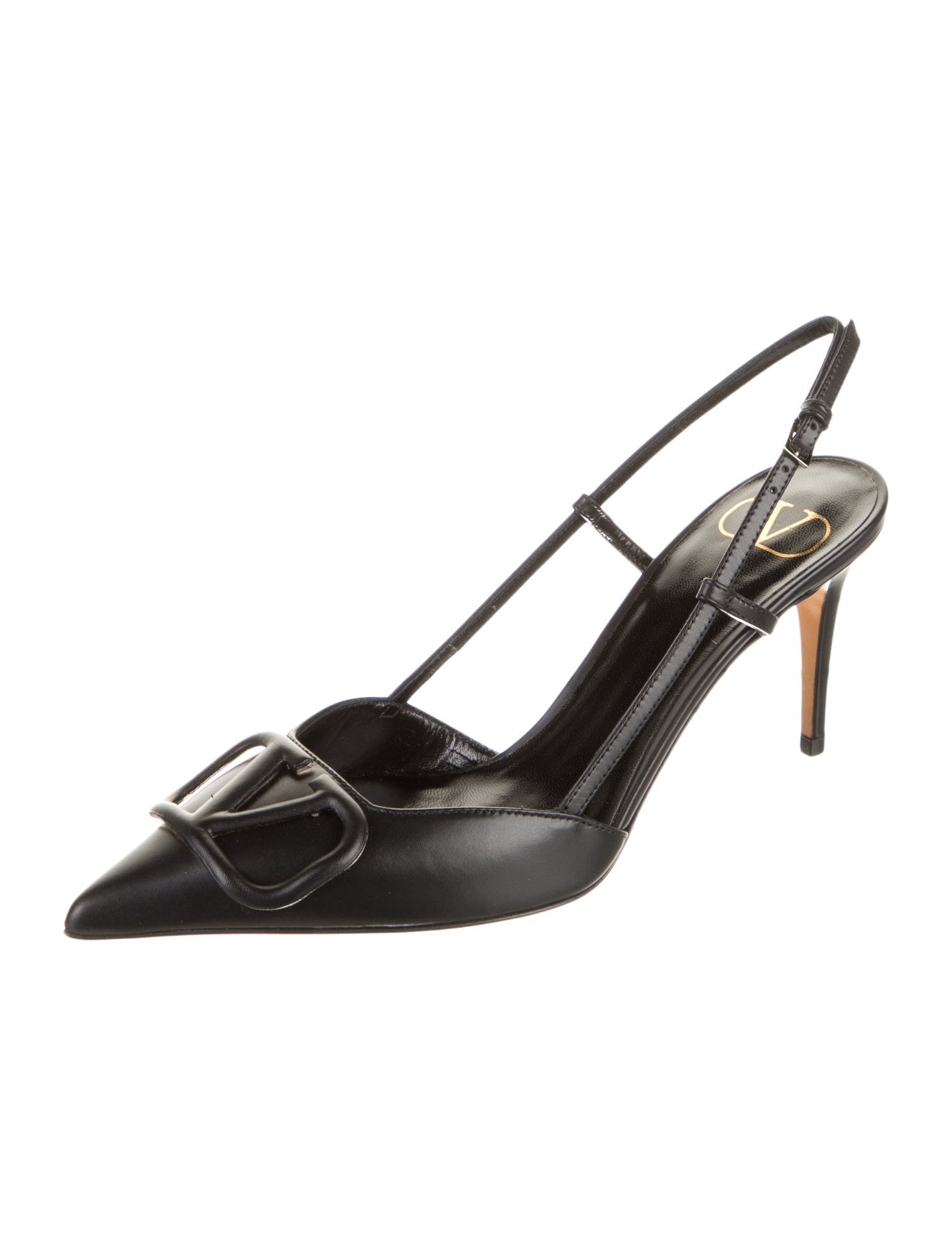 Valentino Leather Slingback Pumps