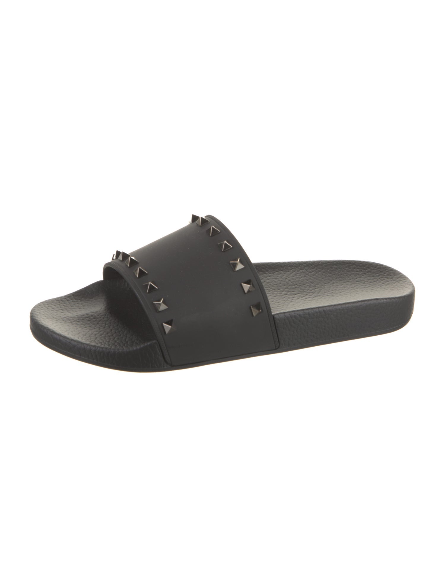 Valentino Rubber Studded Accents Slides