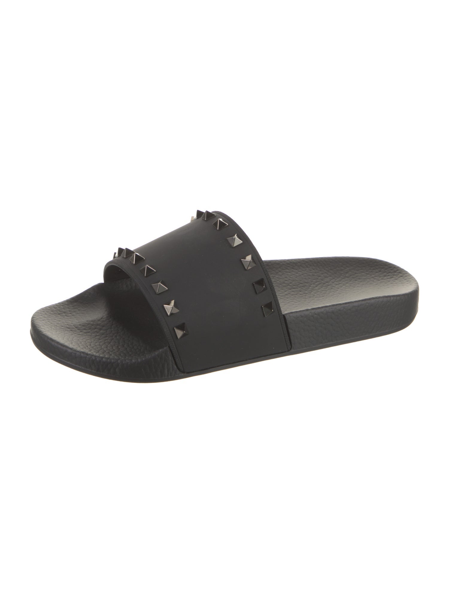 Valentino Rubber Studded Accents Slides